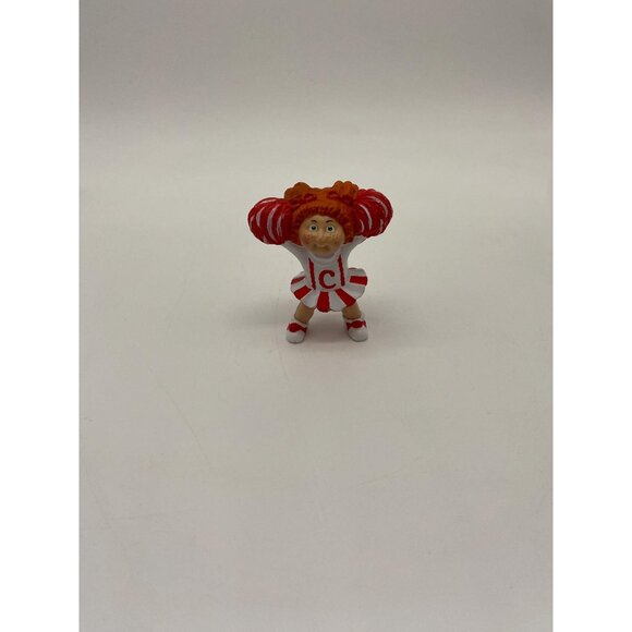 Vintage 1980s Cabbage Patch Kids Red Hair Cheerleader Girl Figurine - Retro Coll - Picture 1 of 7